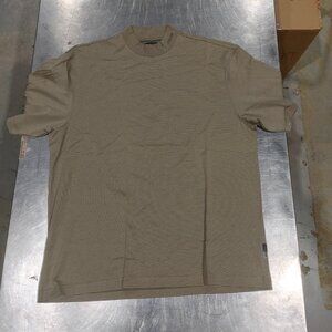 Excellent Condition IZOD XFG X-TRA Dry Brown Striped Men's T-Shirt Size L
